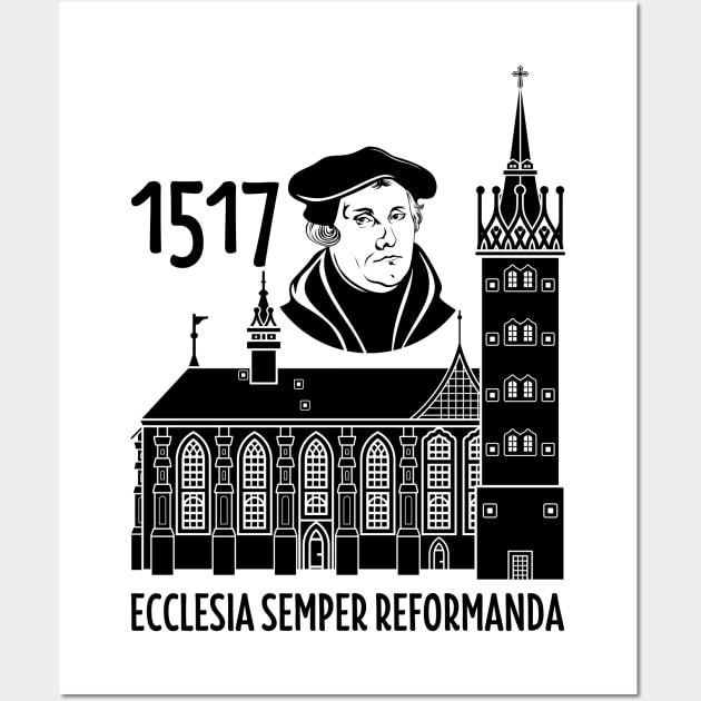 95 theses of the reformation of the church. Wittenberg 1517. Wall Art by Reformer